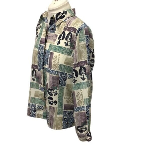 Alfred Dunner Women’s Long Sleeve Button Down Shirt, Multicolor, size 14 - Picture 4 of 8